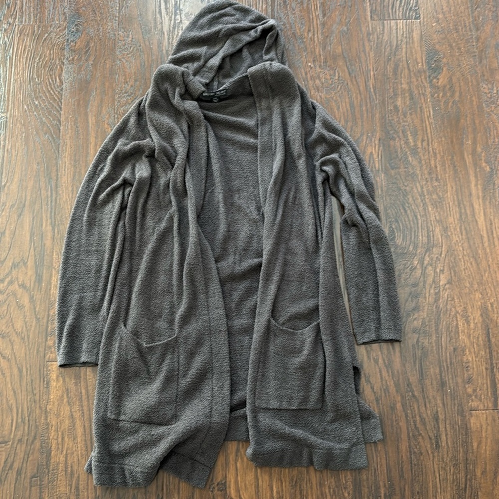 Barefoot dreams open front cardigan.